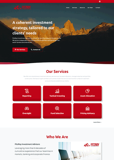 Financial Advisor Web Design