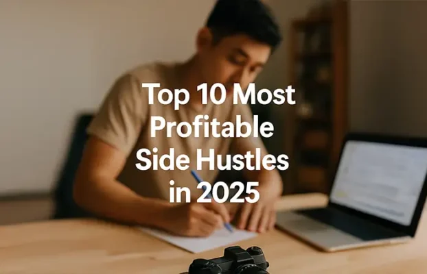Top 10 Most Profitable Side Hustles in 2025 (Ranked by Ease & Income)